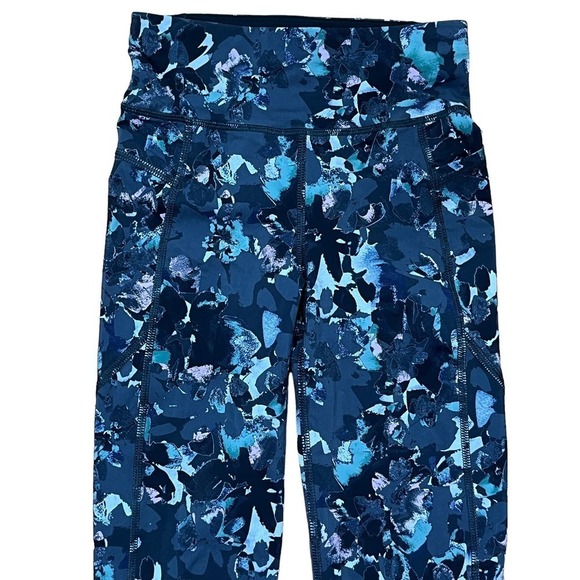 Sweaty Betty NWT Zero Gravity Leggings 7/8 Length Abstract Floral Print XXS - Picture 4 of 12